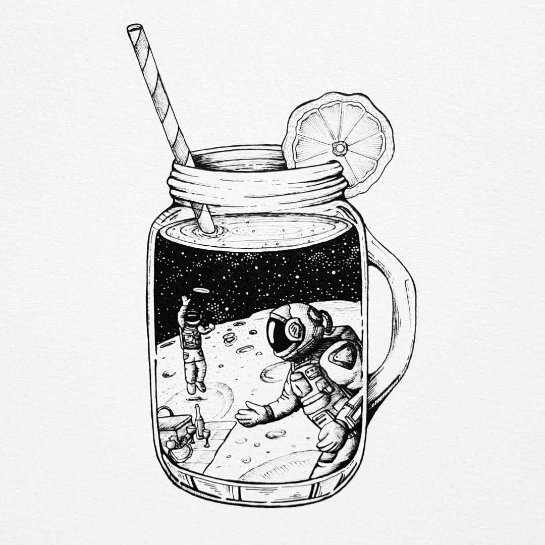 Скетч баночки