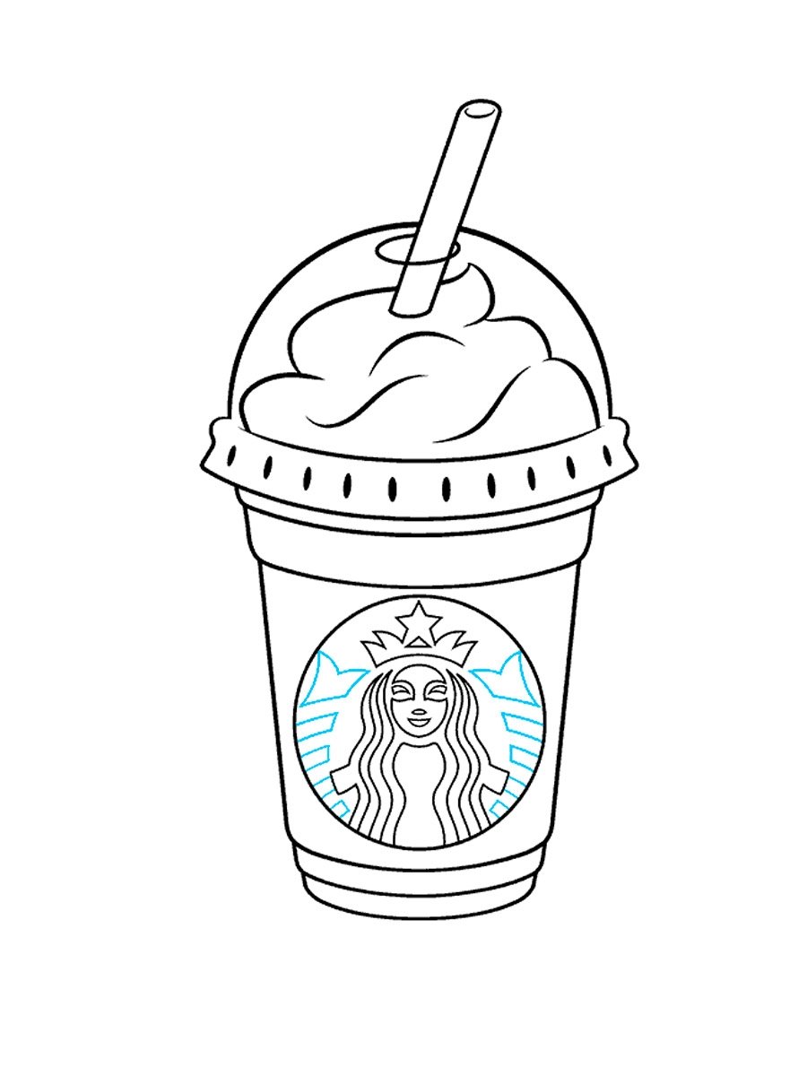 Раскраска кофе Старбакс