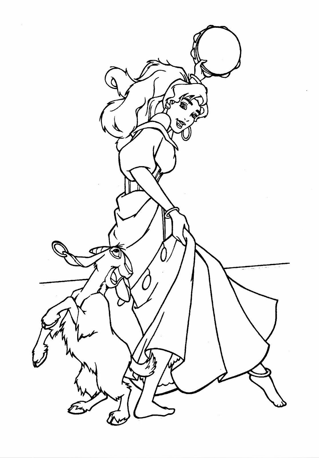 Раскраска Горбун из Нотр дама