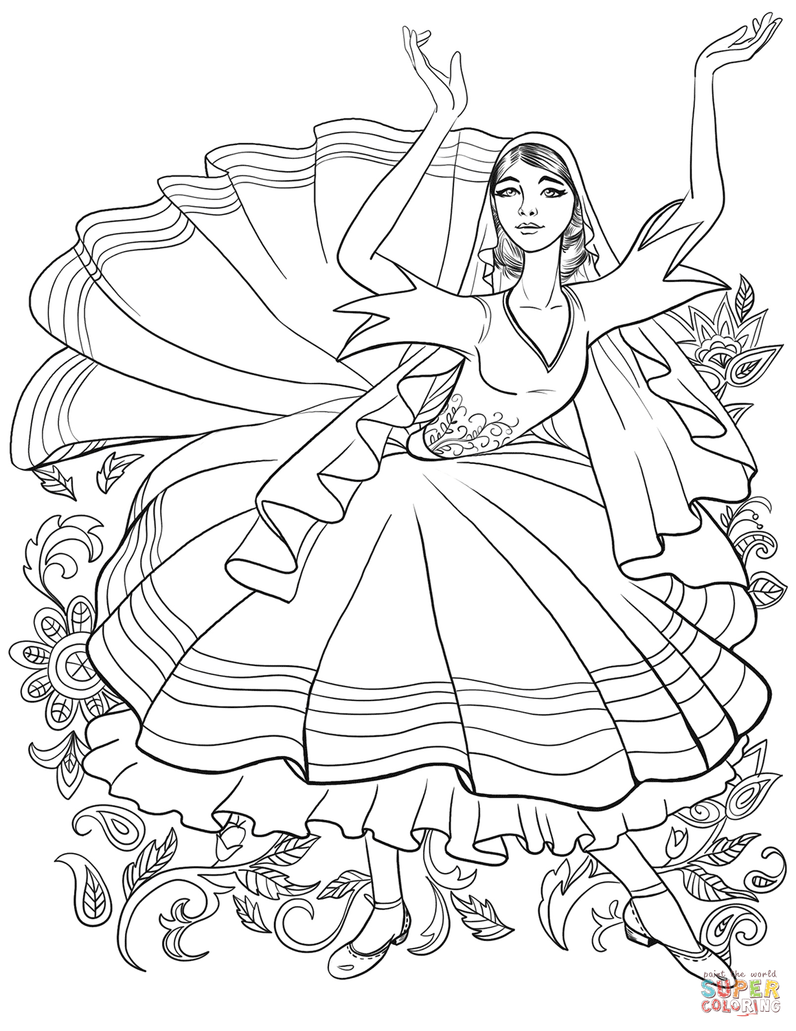 Раскраска Эсмеральда Дисней