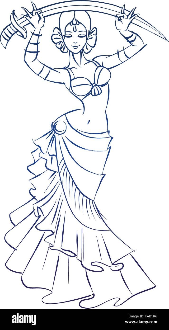 Раскраска Индия для детей