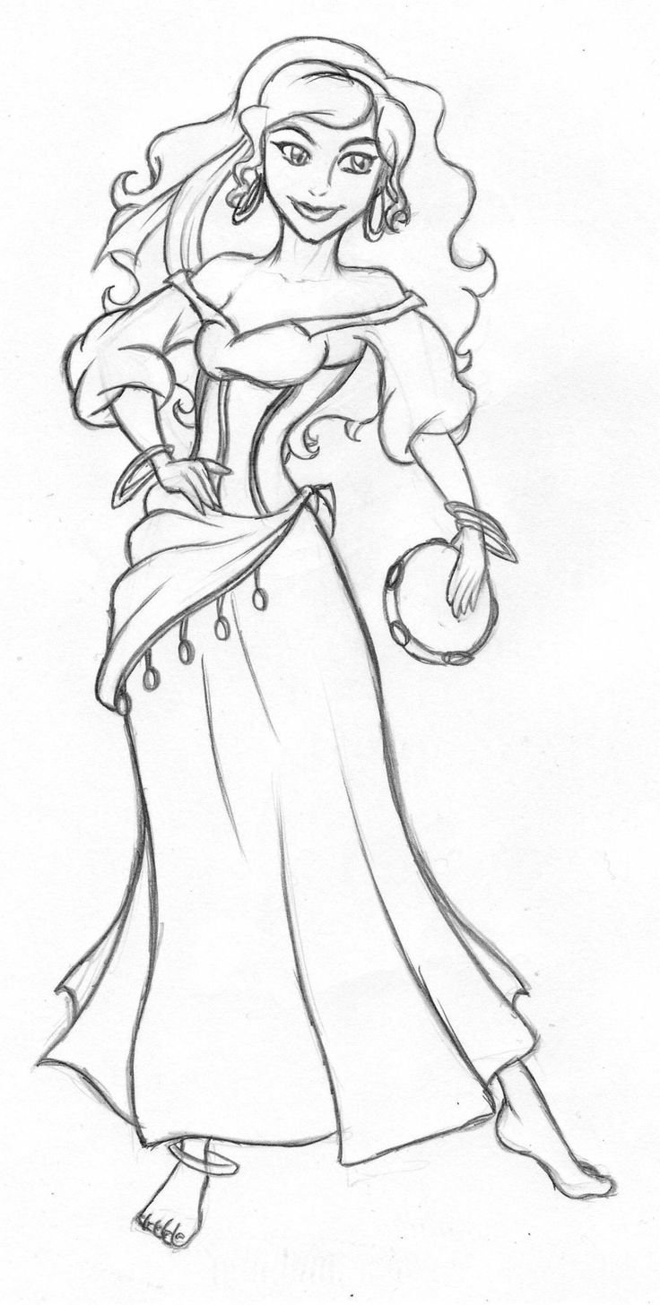 Горбун из Нотр дама Эсмеральда раскраска