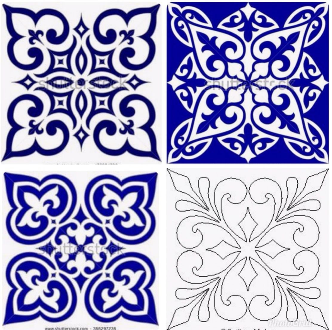 Трафареты для кафельной плитки