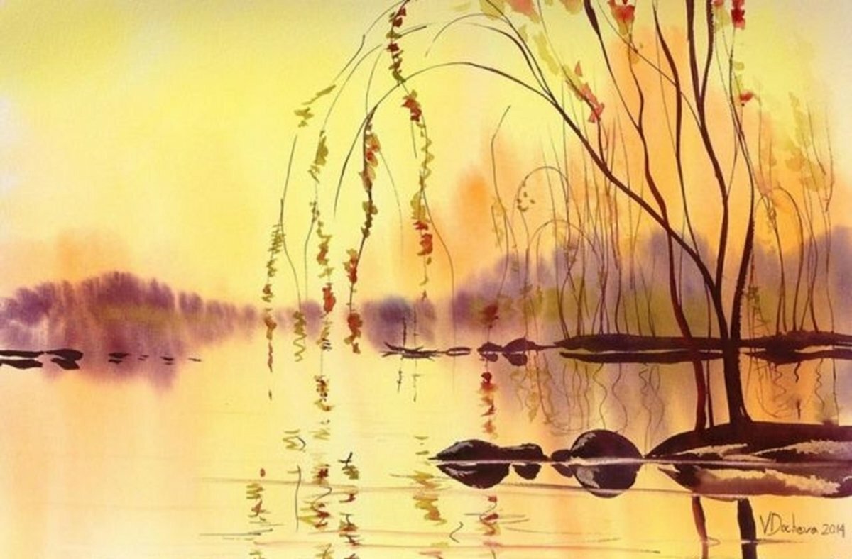 Рисунок к стихотворению чудная картина