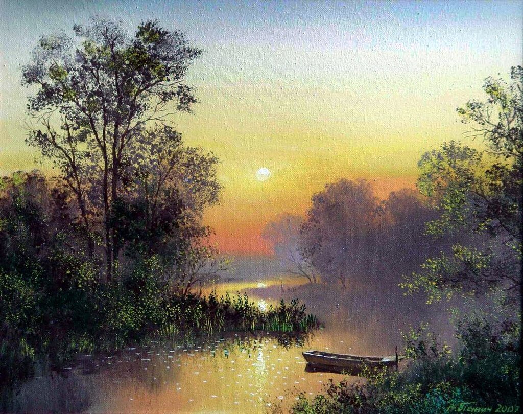 Иллюстрация к стихотворению Майская ночь Фет