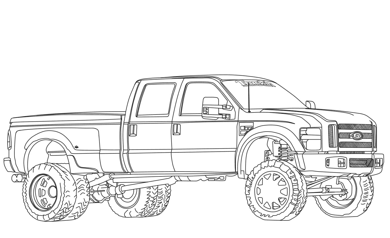 Ford f150 Raptor раскраска