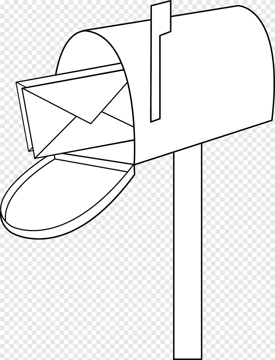 Раскраска предметы для почтальона