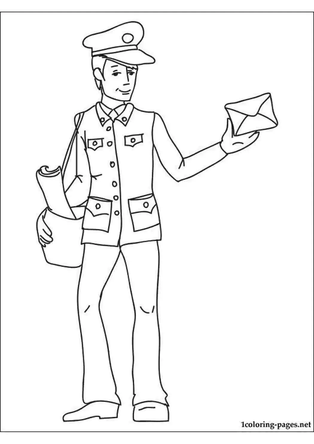 Postman раскраска