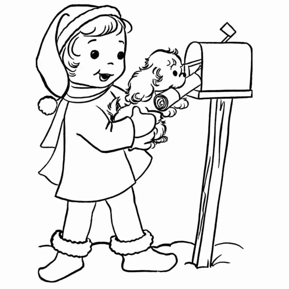 Раскраска почтальон