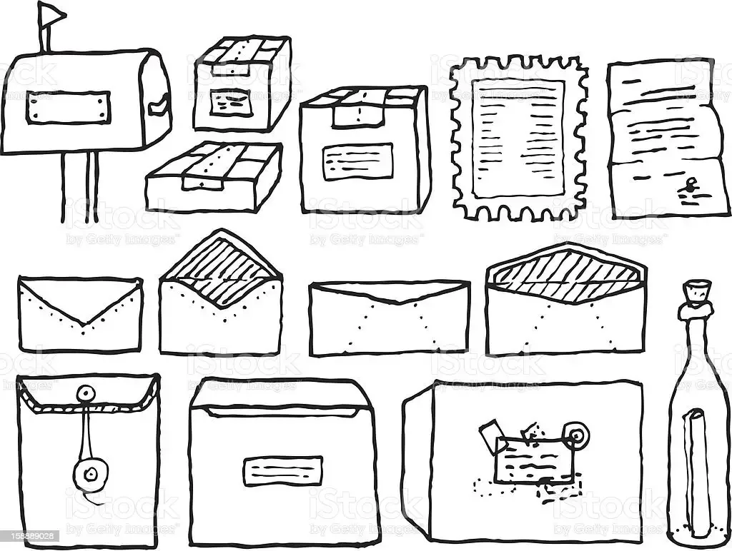 Профессия почтальон раскраска