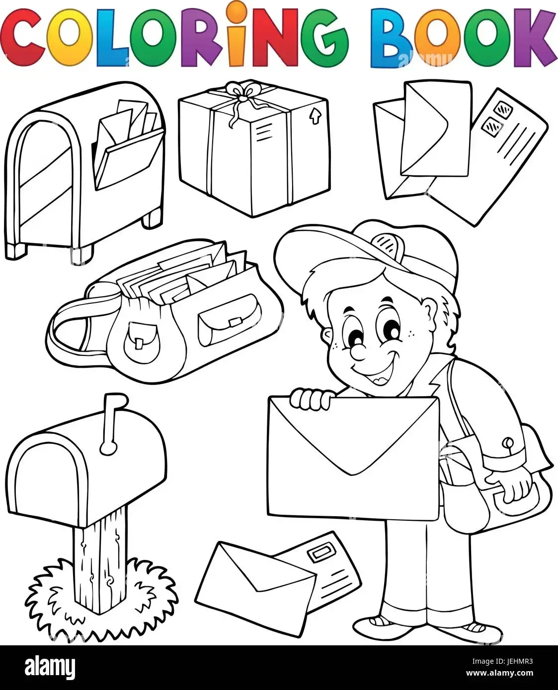 Предметы для профессий почтальон