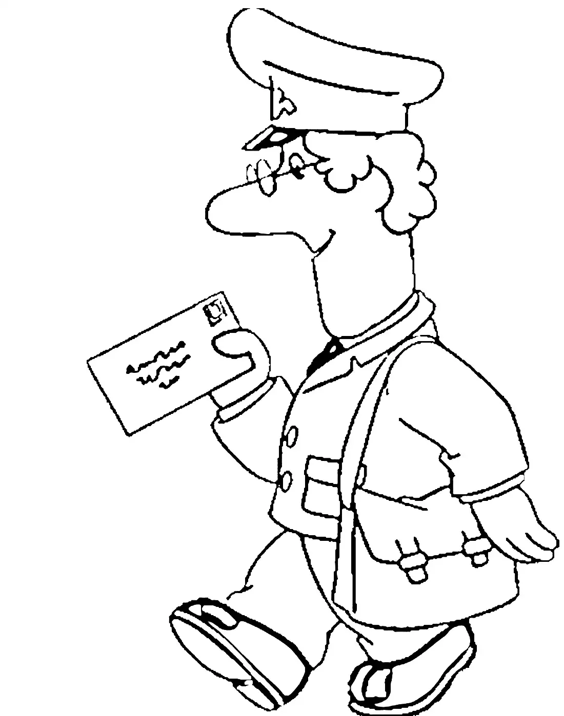 Сумка почтальона раскраска