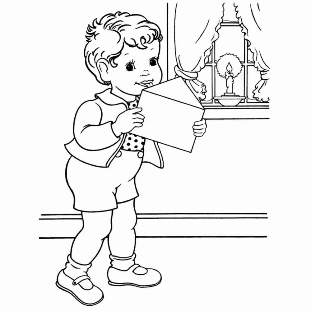 Почтовая машина раскраска для детей