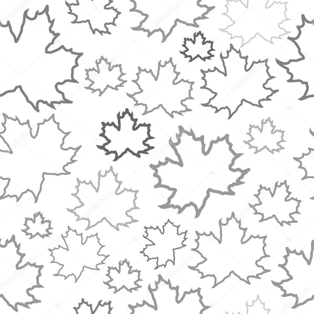 Листья раскраска