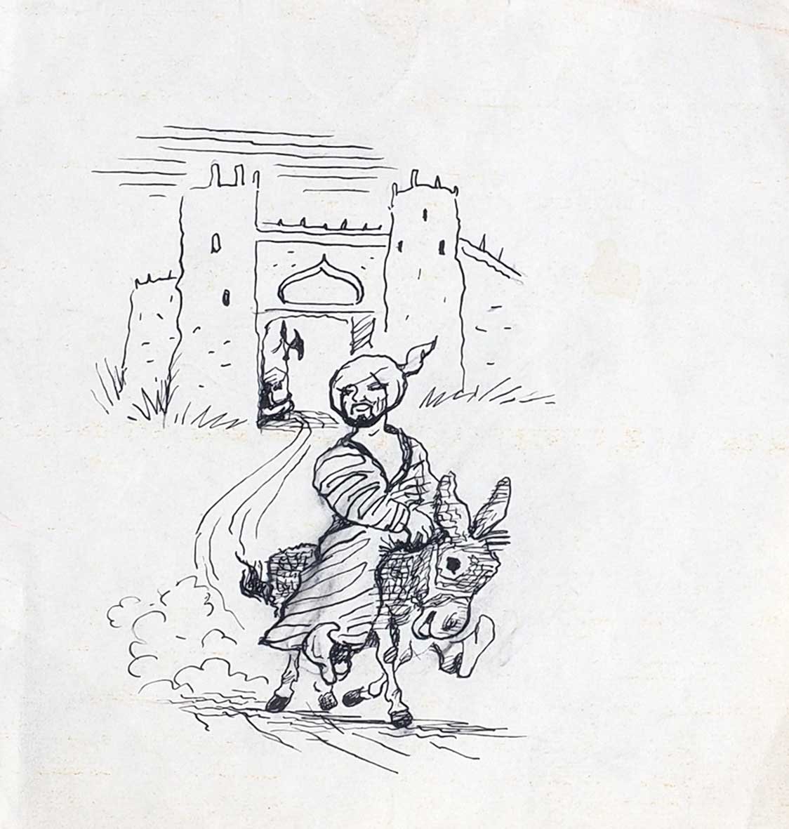 Ходжа Насреддин иллюстрации