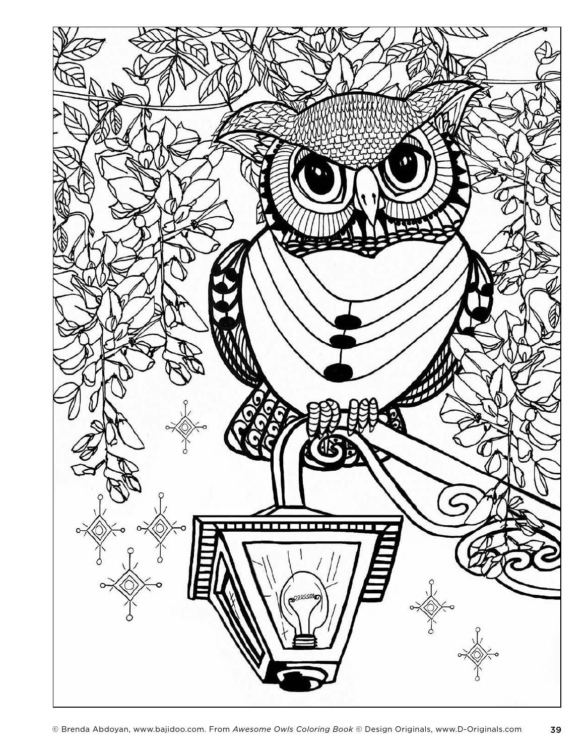 Раскрашенные Совы