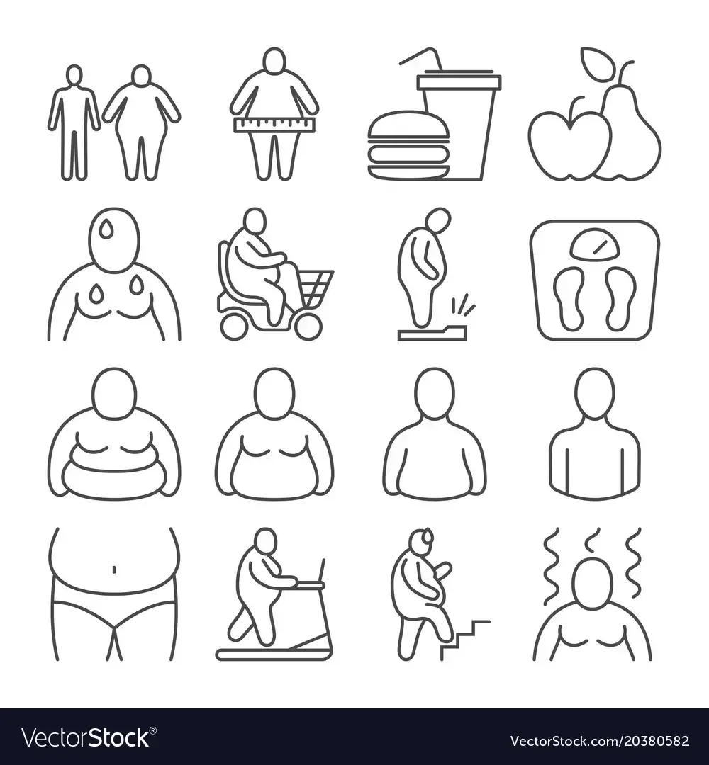 Ожирение иконка