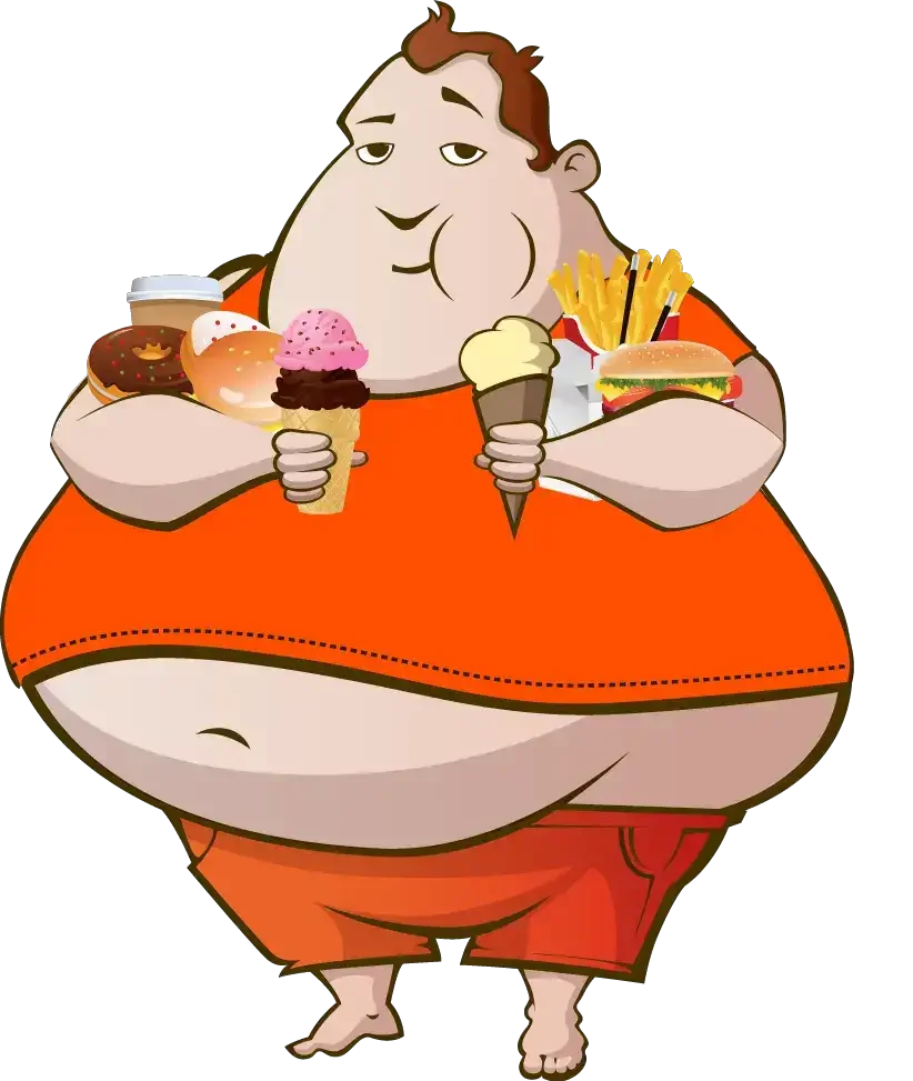 Толстый мультяшный