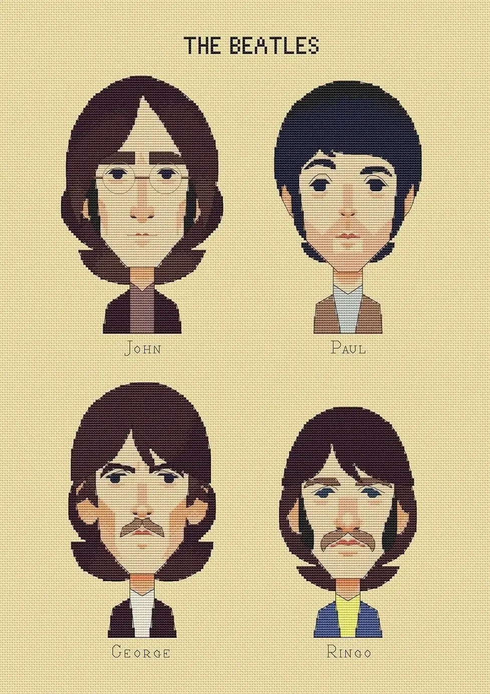 Джон пол Ринго Джордж