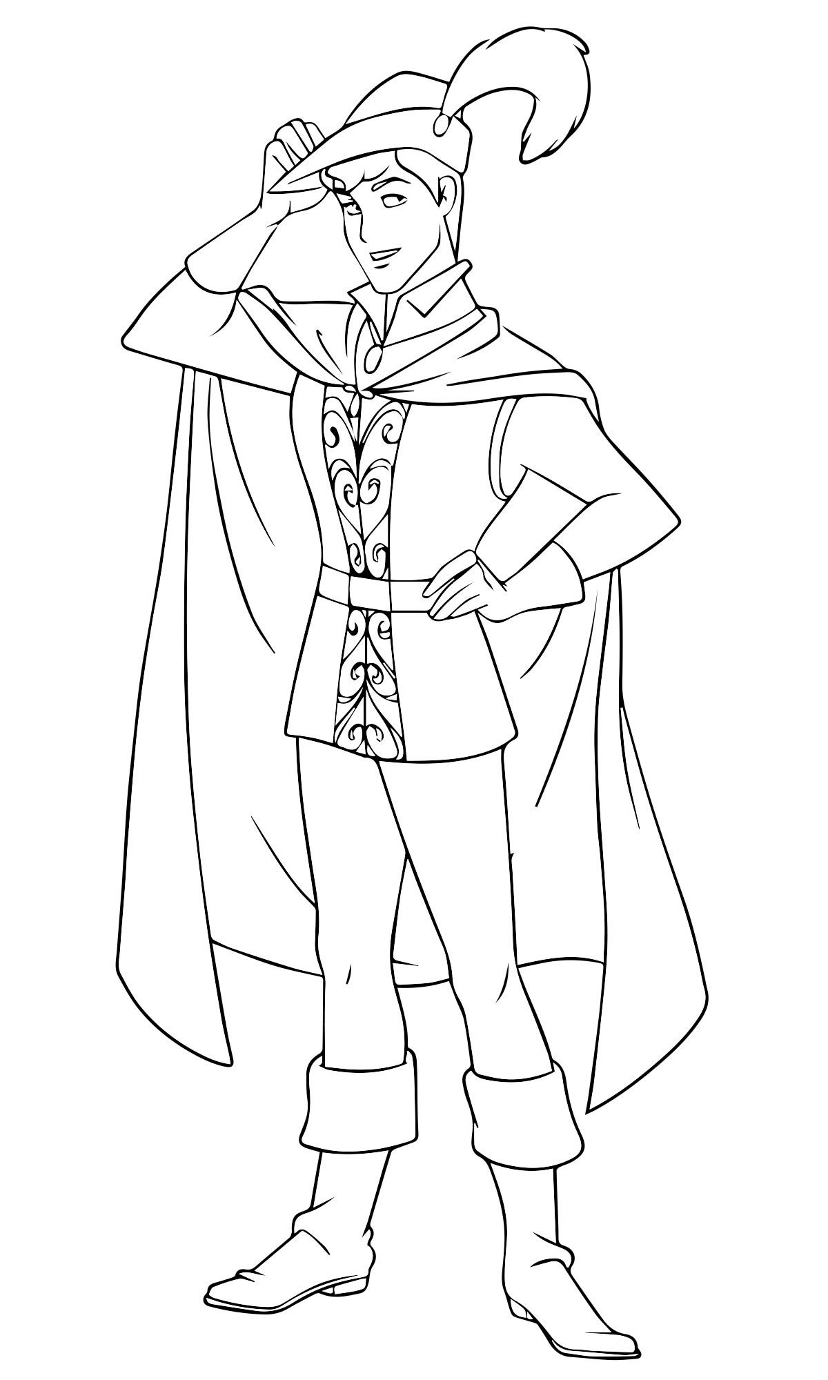 Раскраска Золушка Король