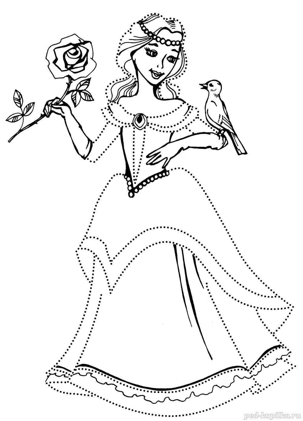 Раскраски сказки Пушкина о царе Салтане