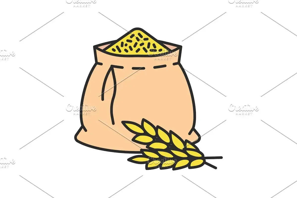 Мешок с зерном вектор