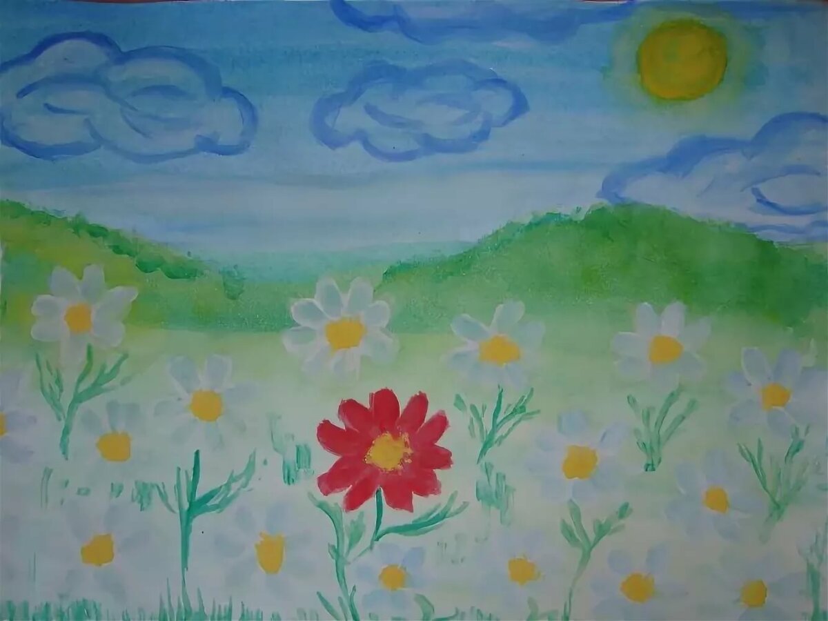 Муса Джалиль Кызыл Ромашка рисунок