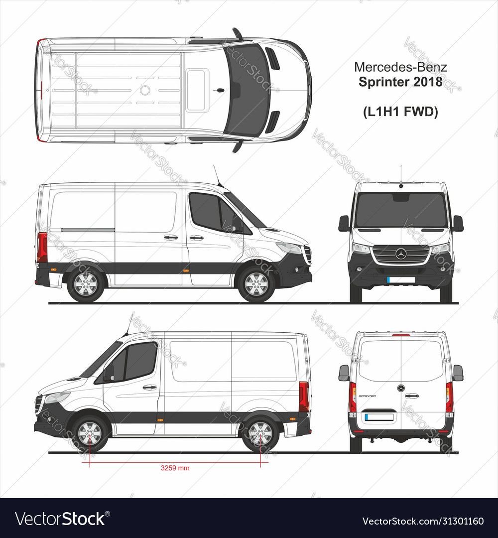 Mercedes-Benz Sprinter 906 чертеж