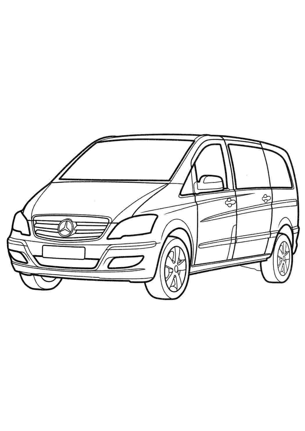 Раскраски Мерседес Вито 639