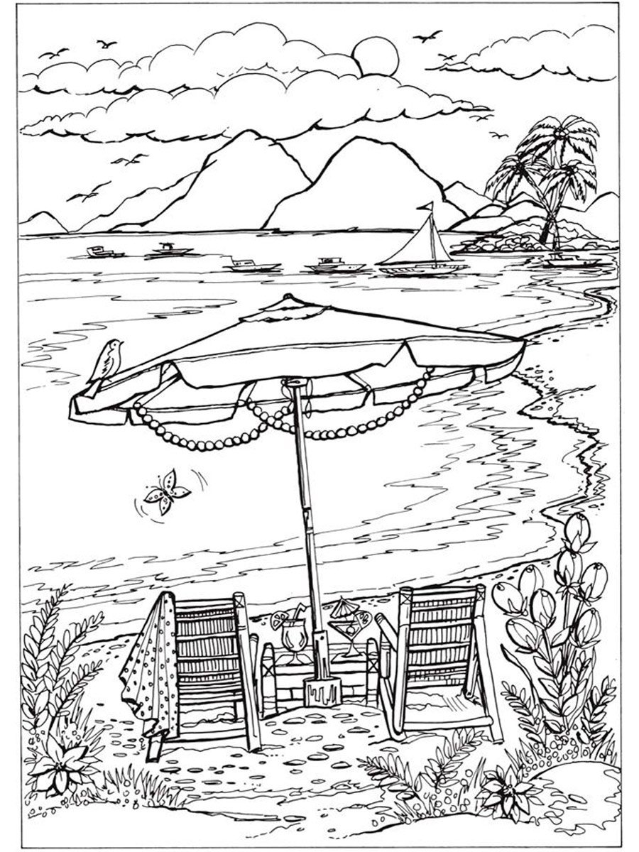 Раскраска отдых