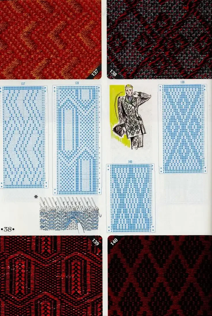 Простые жаккардовые узоры