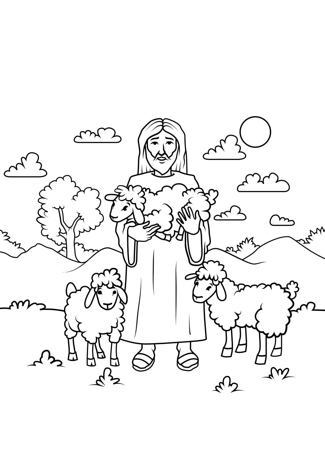 Пастух раскраска