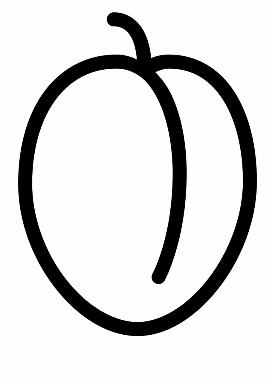 Раскраска ягоды слива