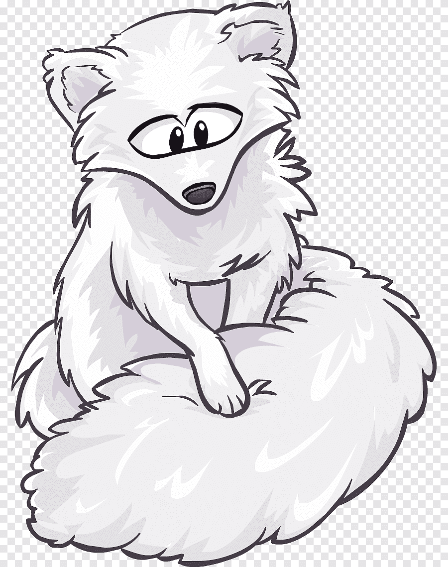 Стилизованный песец значок