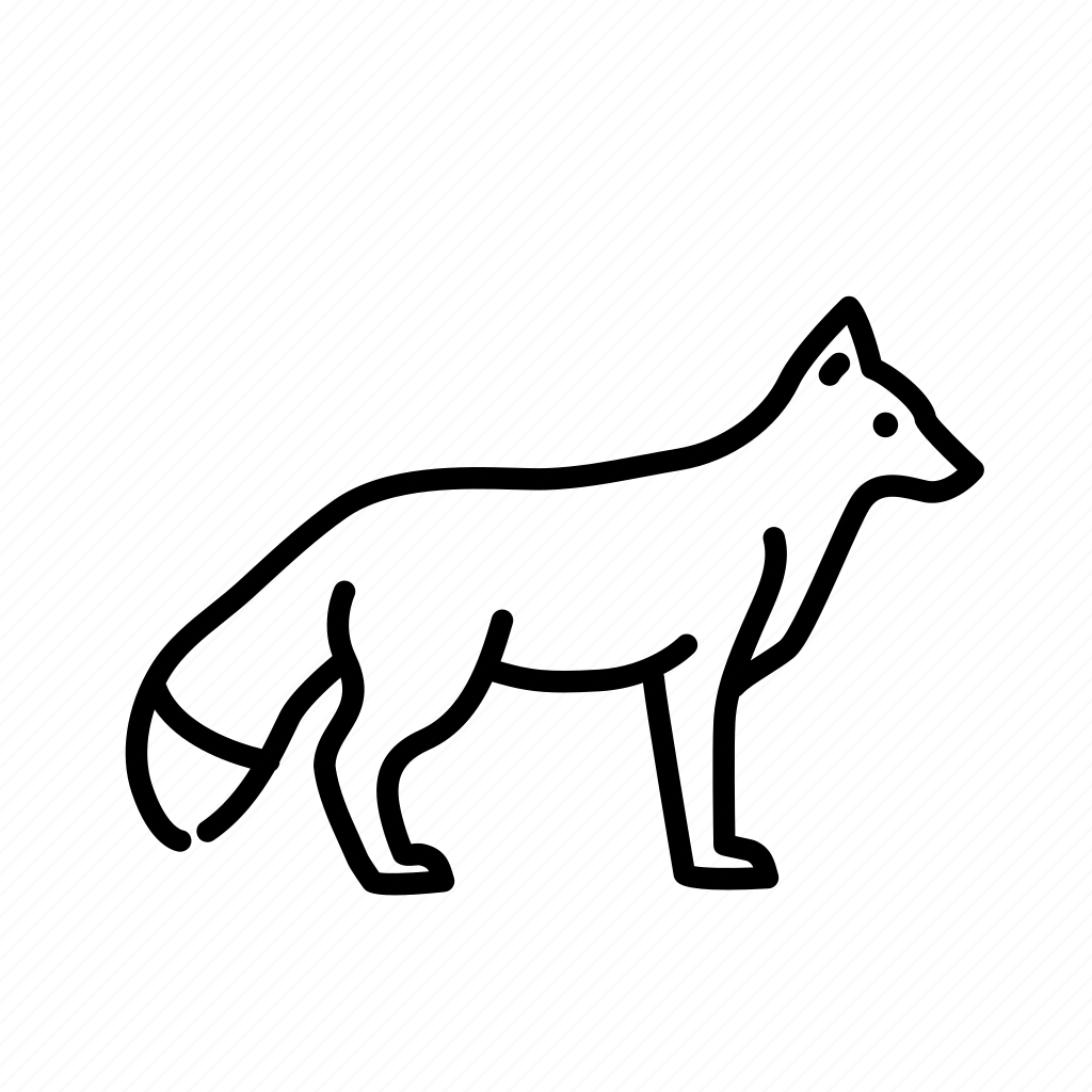 Песец раскраска