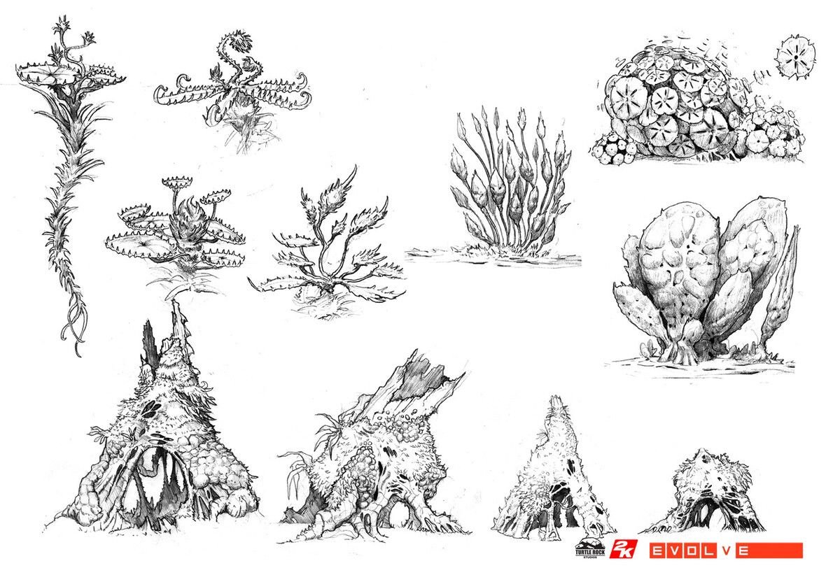 Растения концепт арт