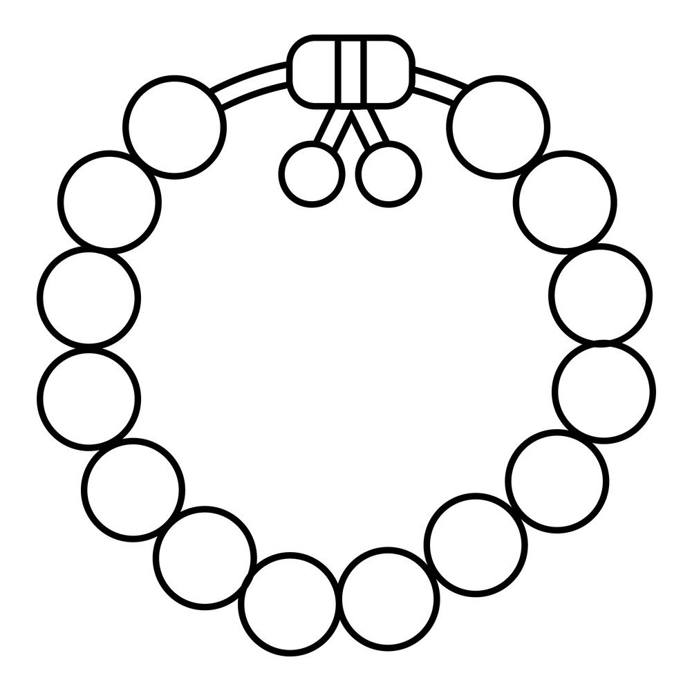 Бусы контур