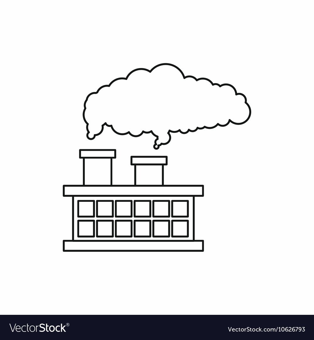 Здание завода раскраска