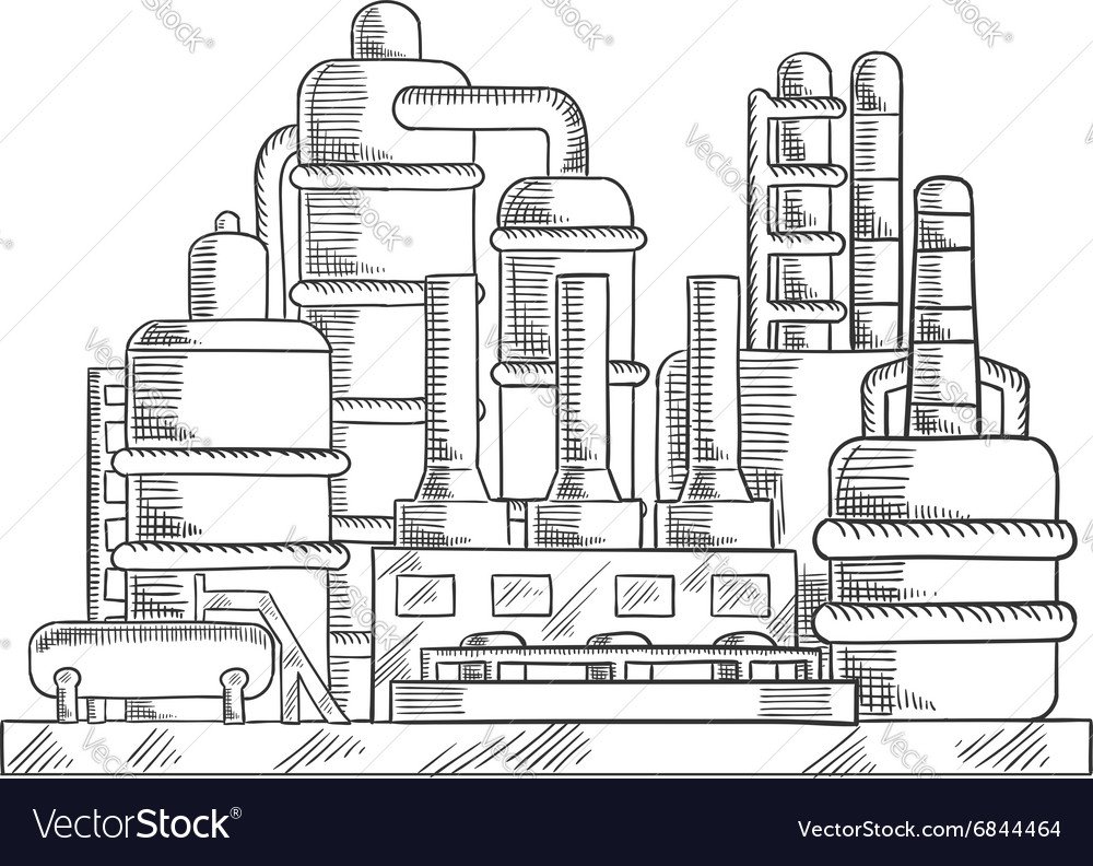 Завод рисунок