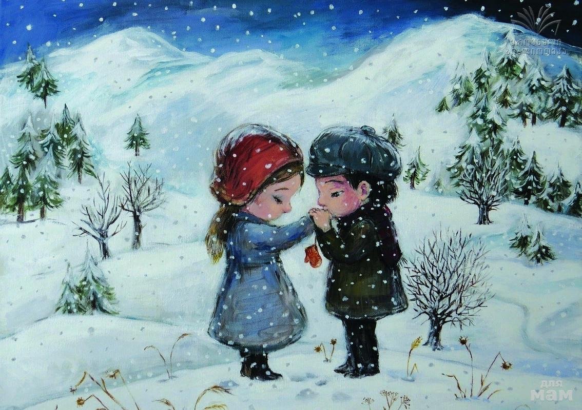 Мария Нечитайло художник зимняя охота