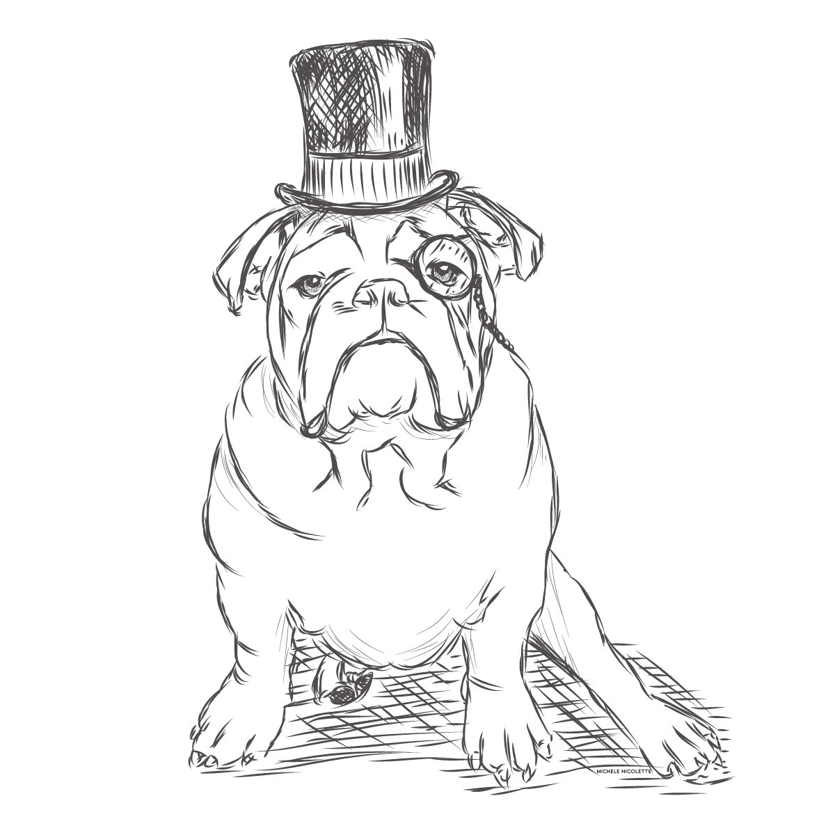 Булька раскраска для детей