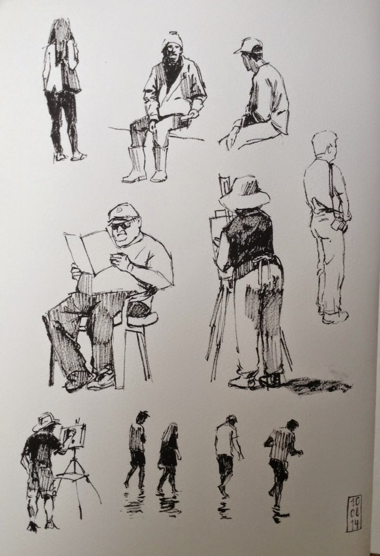 Наброски и зарисовки человека