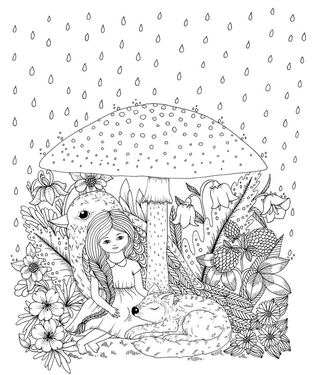 Осенние раскраски антистресс