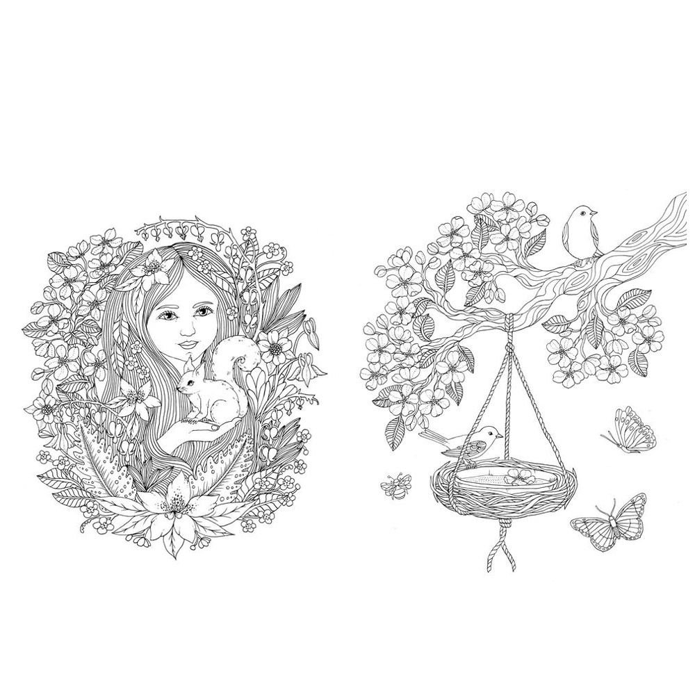 Раскраска в час заката Мария тролле