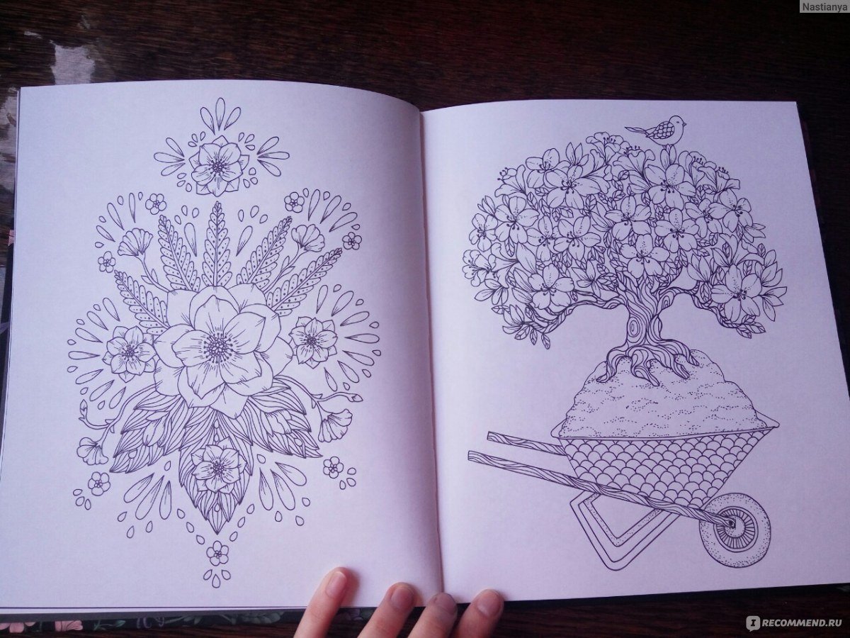 Раскраска антистресс Мария тролле час заката