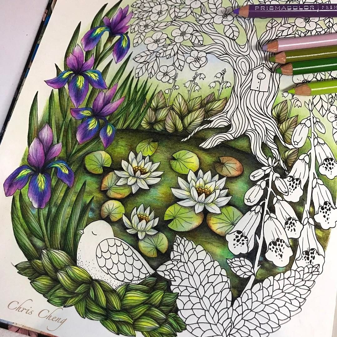 Мария тролле раскраски Сумеречный сад