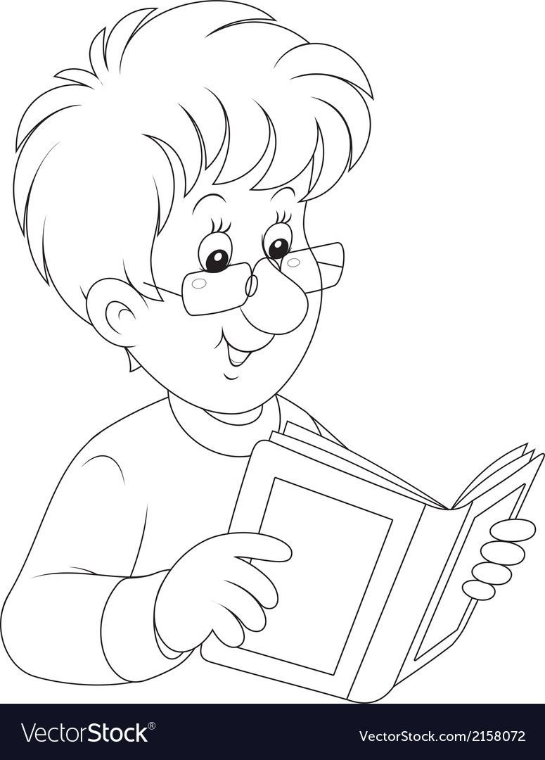 Умник Смурфик раскраска