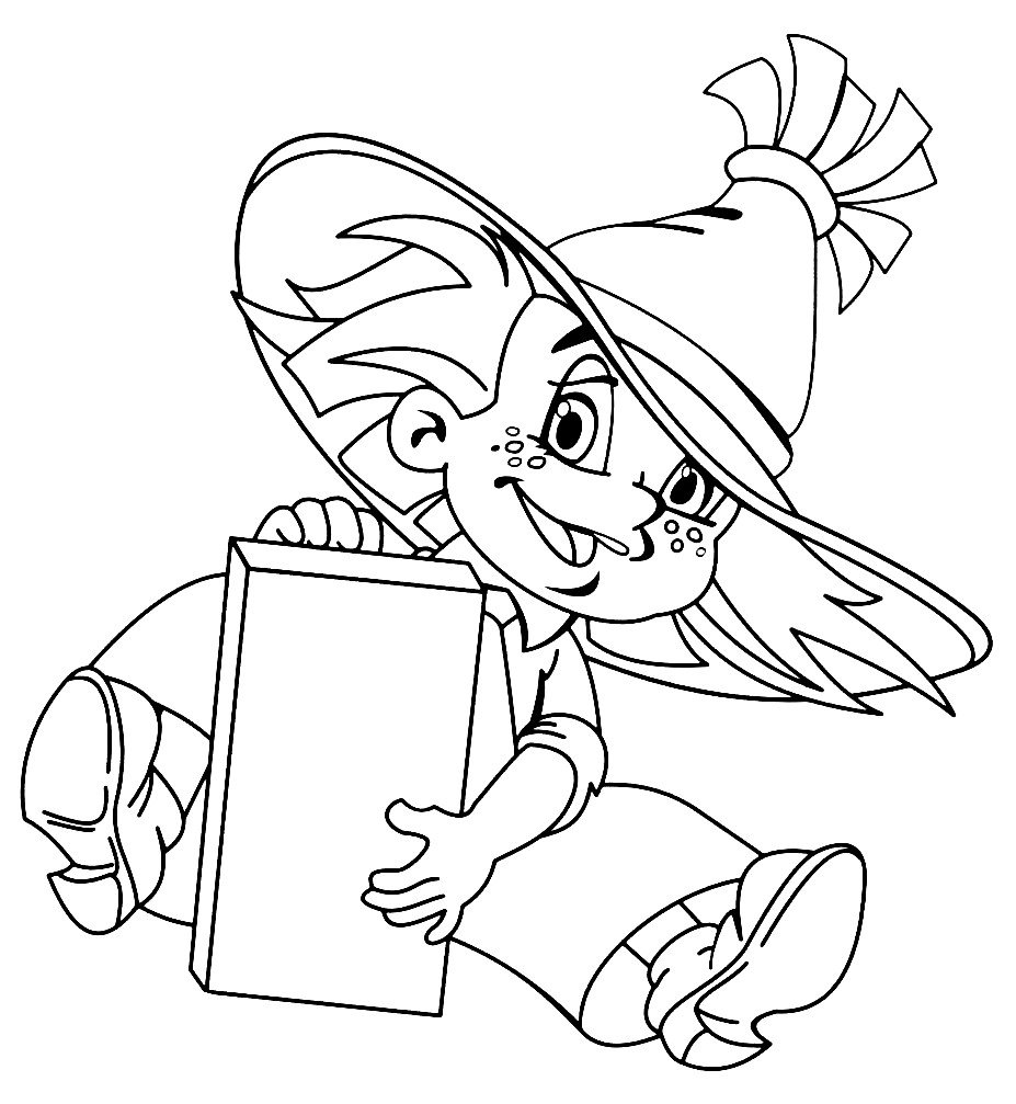 Раскраска знайка для детей