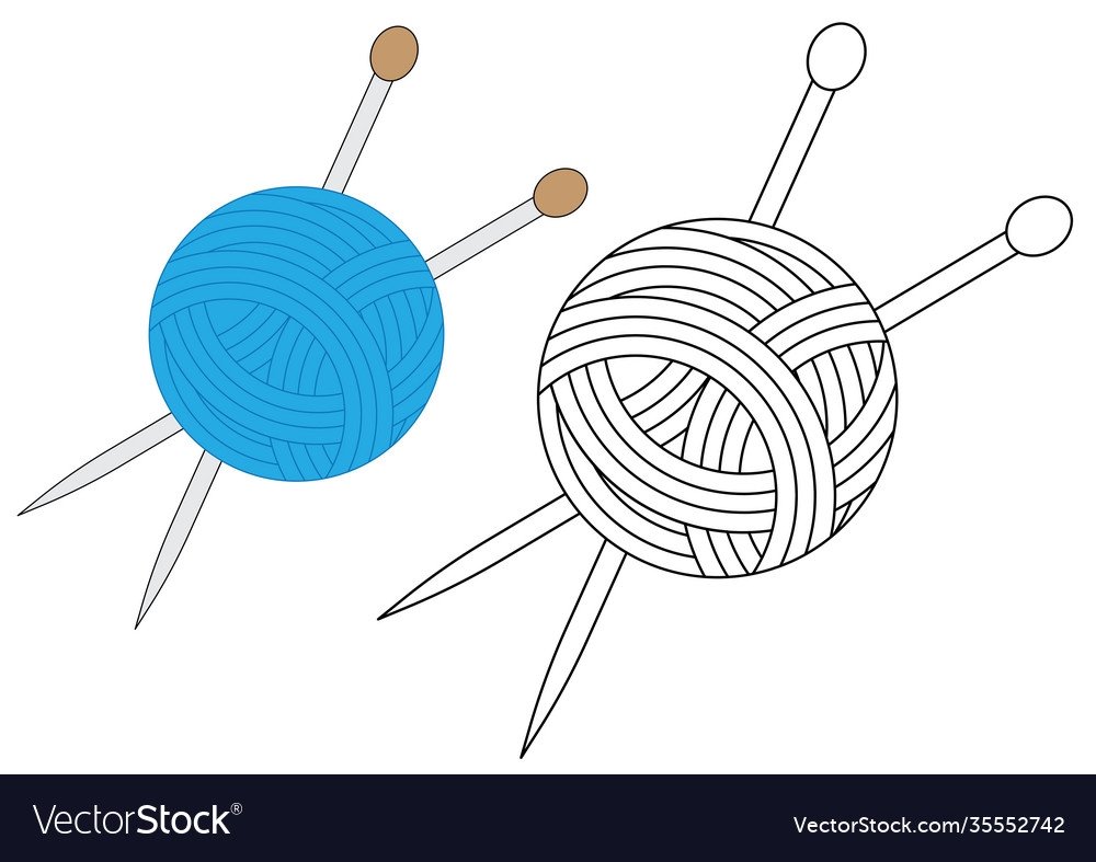 Клубок ниток с иголками