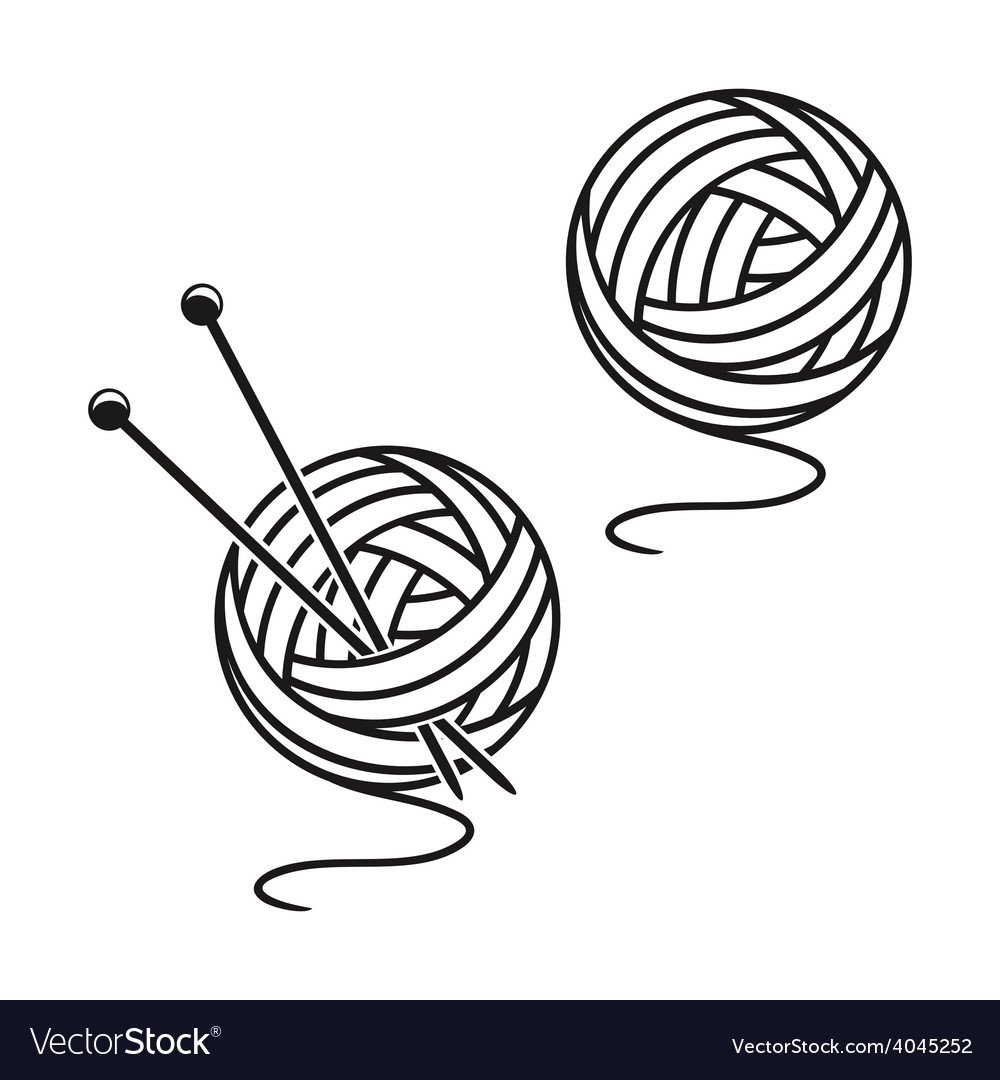 Раскраска клубок ниток